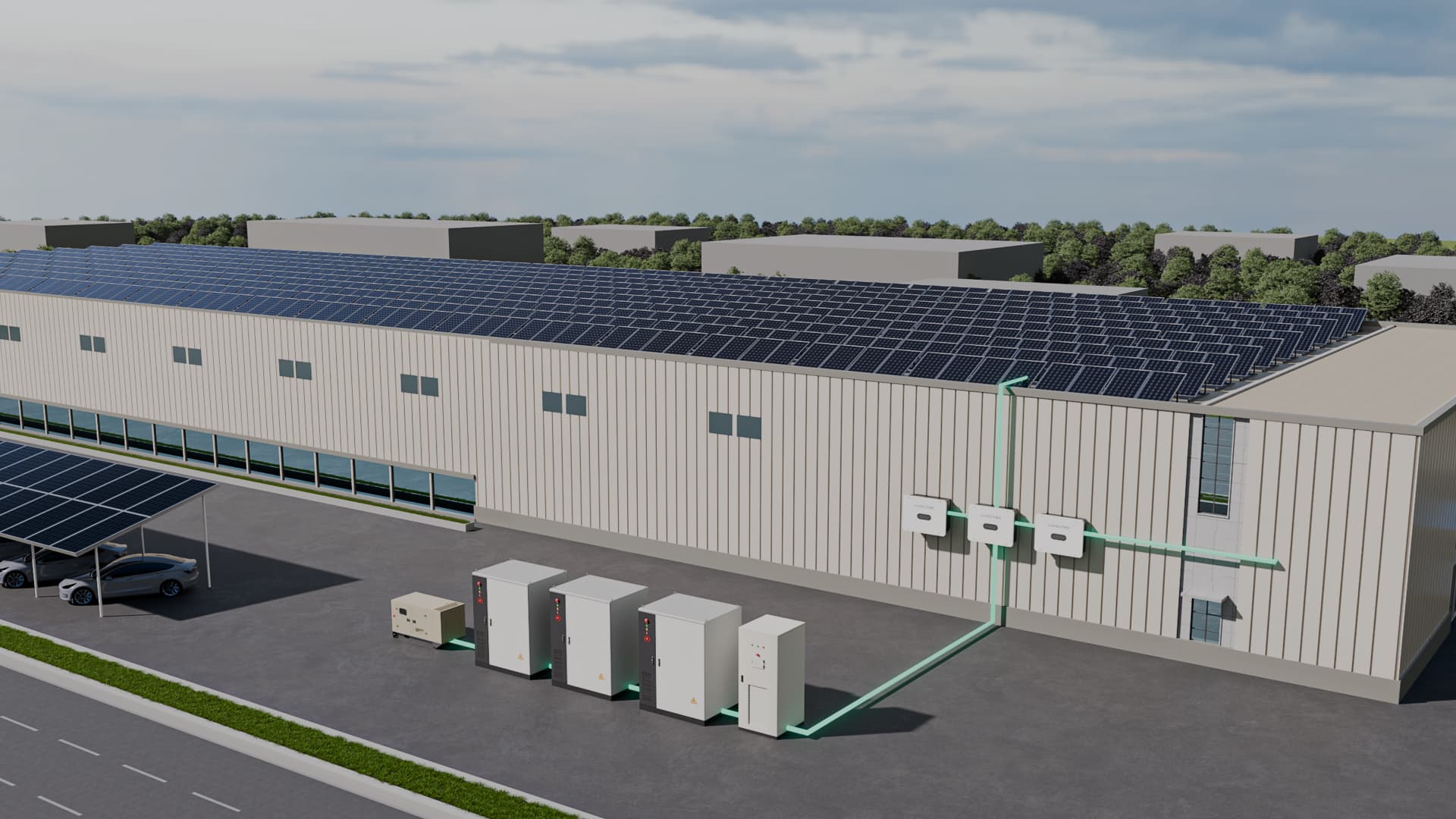 commercial hybrid pv system