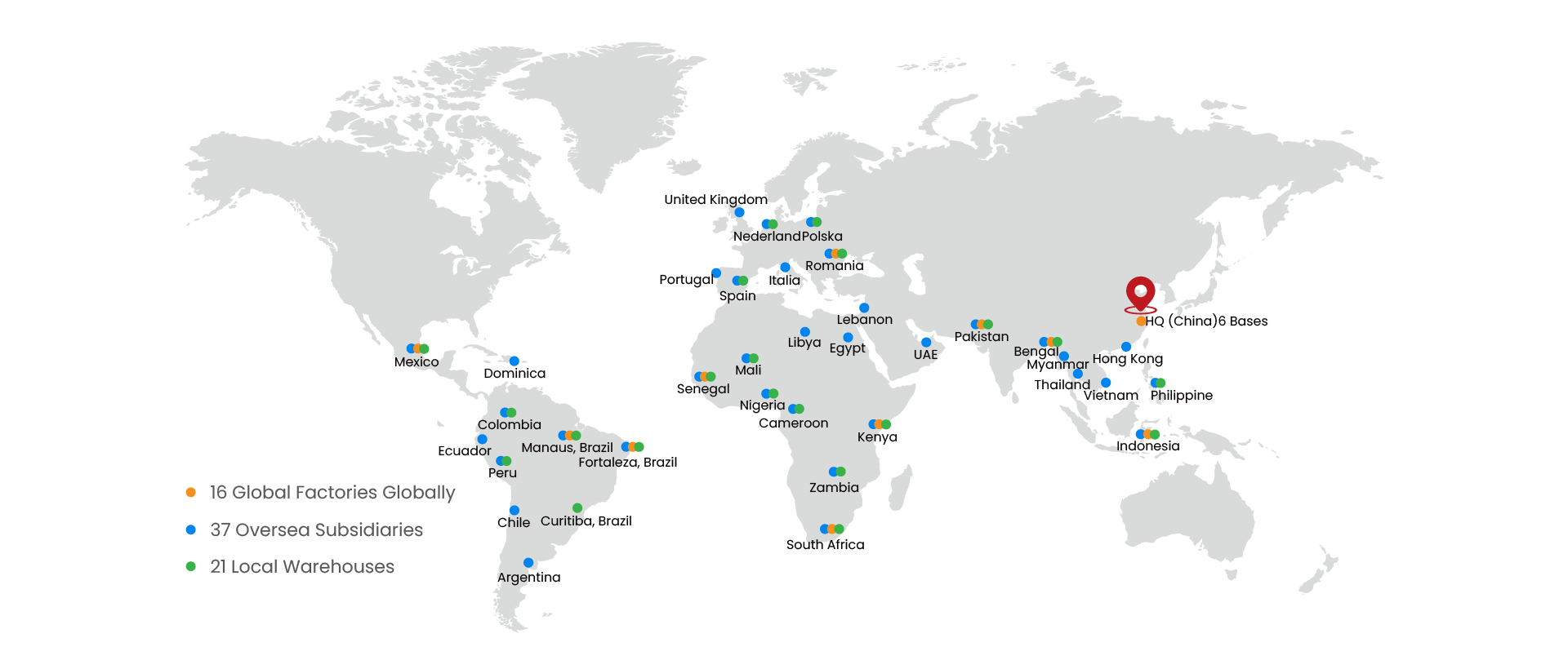 hexing global maps